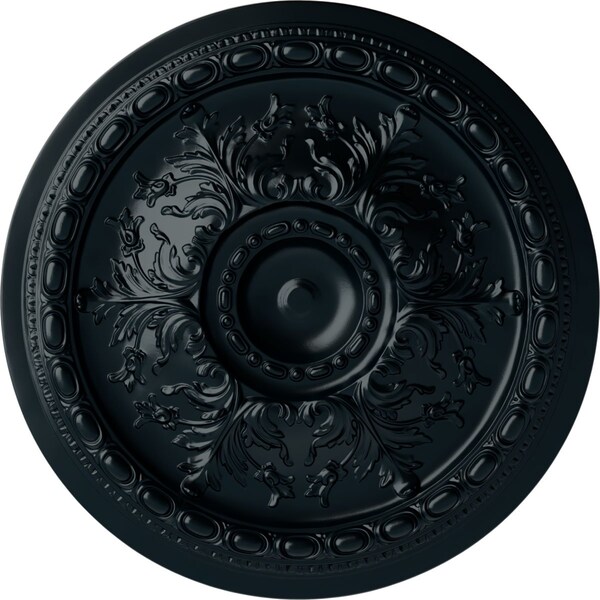 Ekena Millwork Stockport Ceiling Medallion (Fits Canopies up to 6 1/4"), Hand-Painted Night Shade, 28"OD x 2 3/4"P CM28STNSF - main